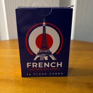 French Vocabulary Flash Cards 75 Deck